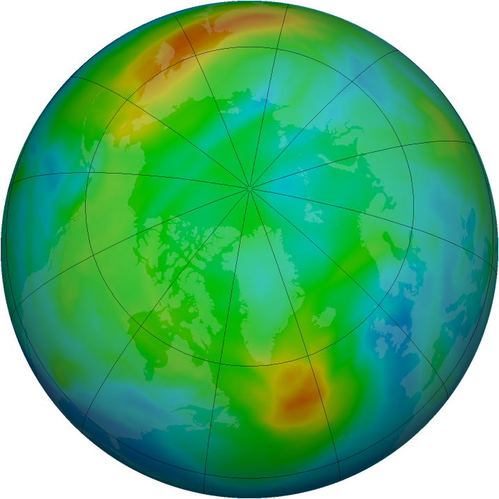Arctic ozone map for 30 November 2006